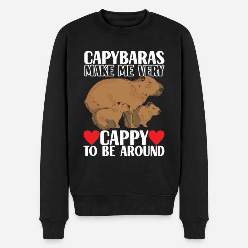 Capybara Wasserschwein - Pull Premium bio Homme - noir
