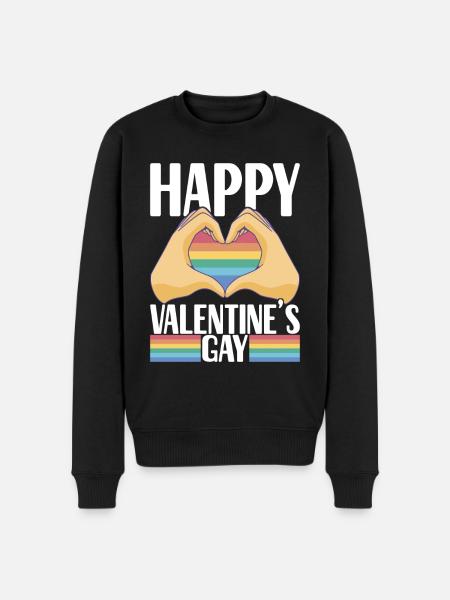 LGBTQ Gay Pride Schwul - Men's Premium Organic Jumper - black