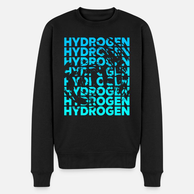 Hydrogène Hydrogène Élément d’énergie - Pull Premium bio Homme - noir