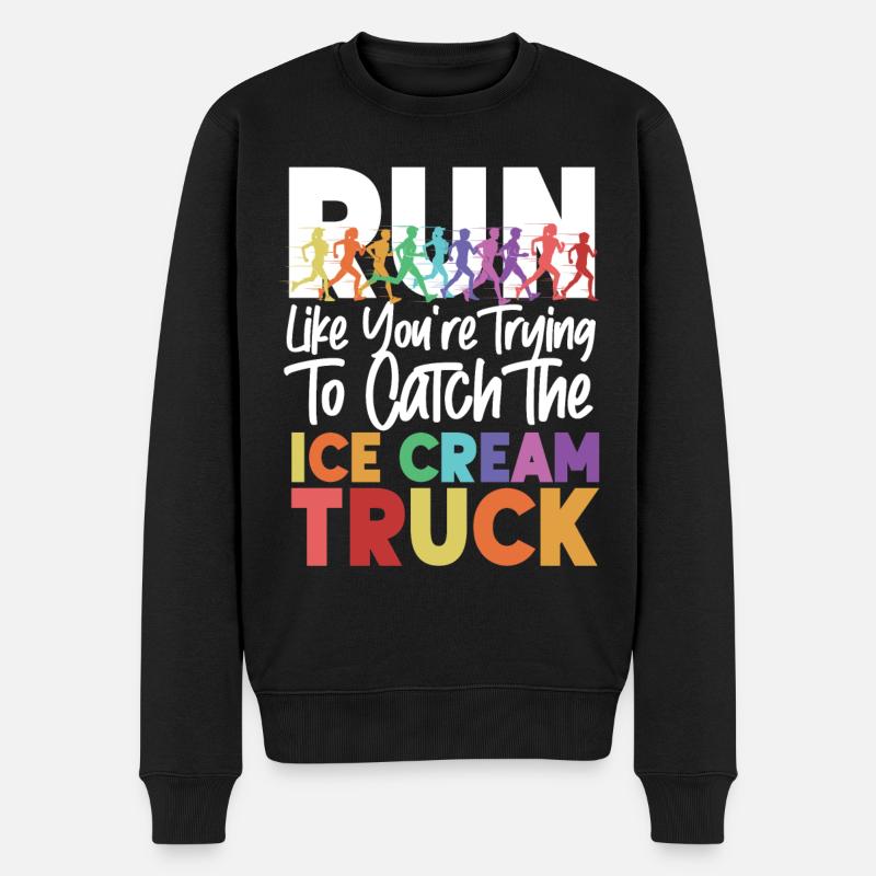 Running Runner Semi-Marathon - Pull Premium bio Homme - noir