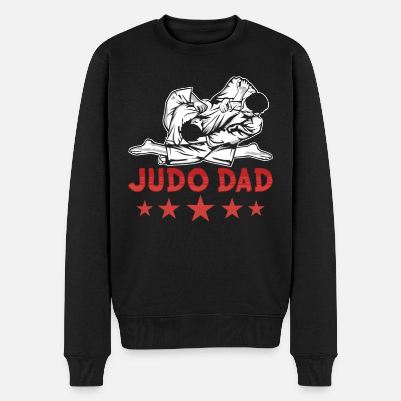 Judo Vater Hobby Kampfsport Kampfkunst Judoka - Männer Premium Bio Pullover - Schwarz