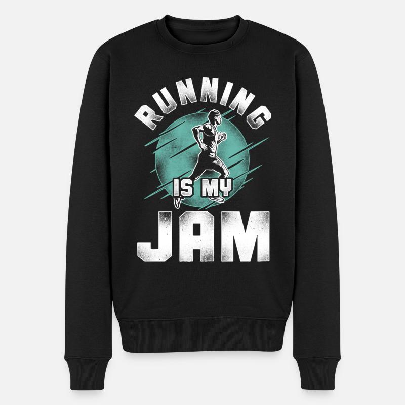 Running Runner Semi-Marathon - Pull Premium bio Homme - noir