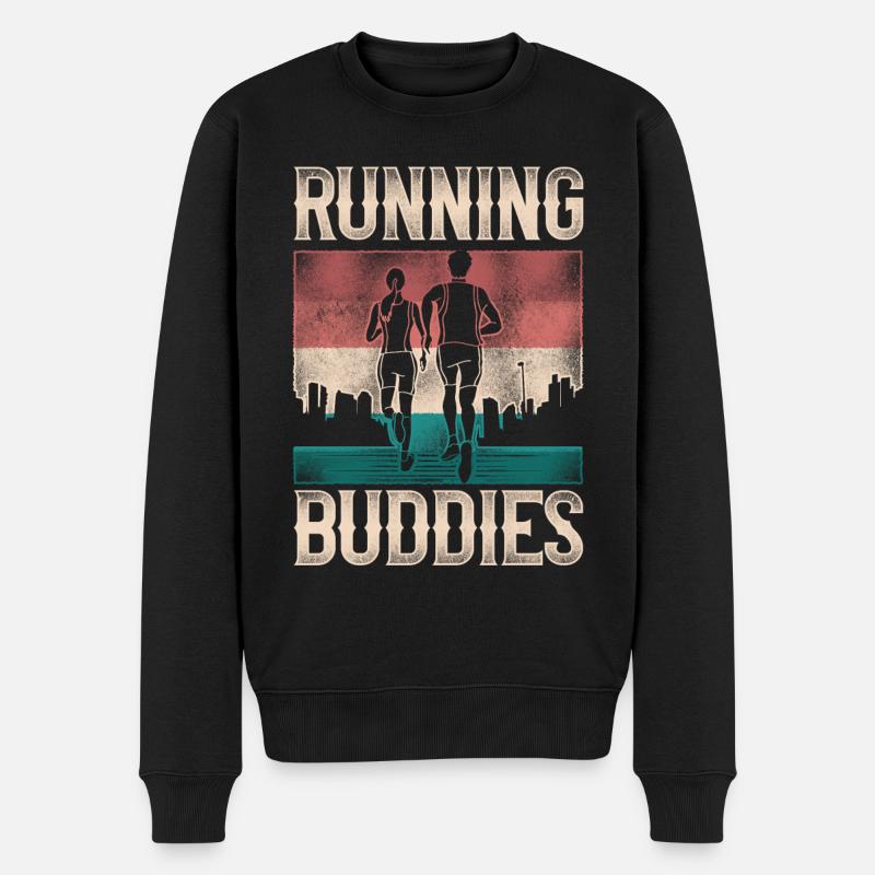 Running Runner Semi-Marathon - Pull Premium bio Homme - noir