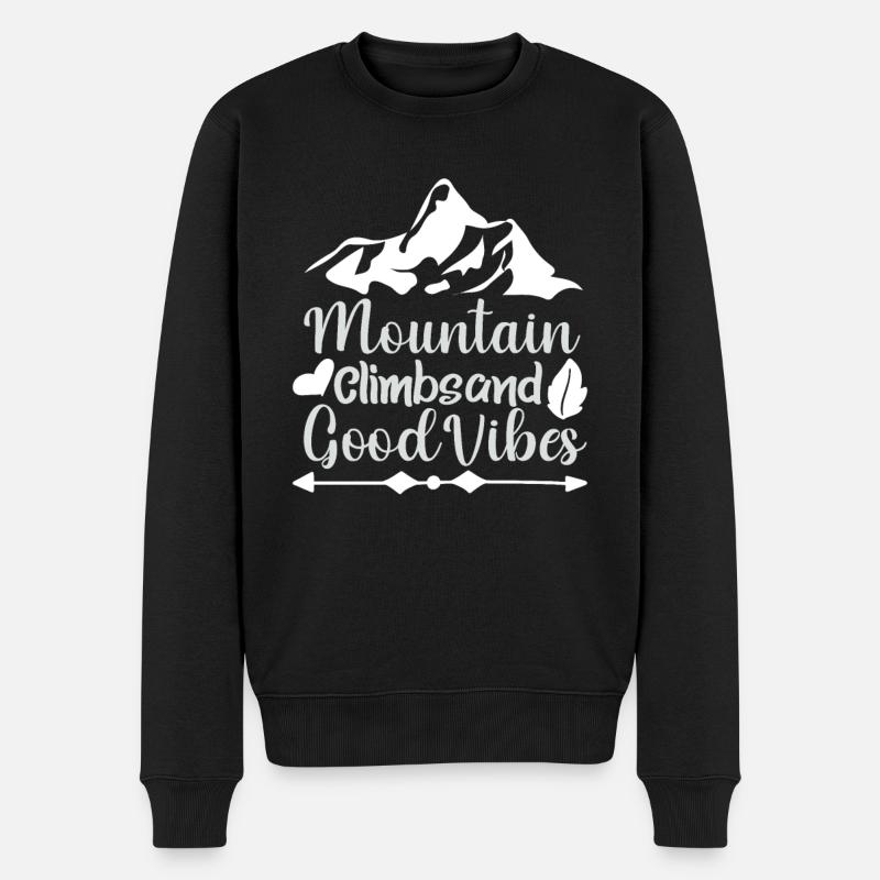 Alpinisme Sable bonnes vibrations - Pull Premium bio Homme - noir