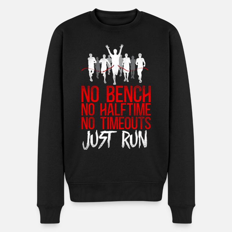 Running Runner Semi-Marathon - Pull Premium bio Homme - noir