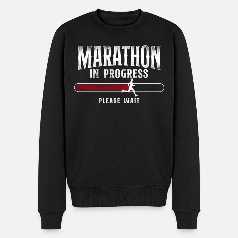 Running Runner Semi-Marathon - Pull Premium bio Homme - noir