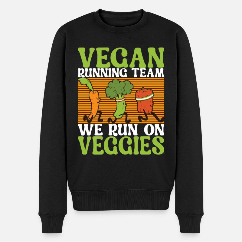 Végétariens végétaliens - Pull Premium bio Homme - noir