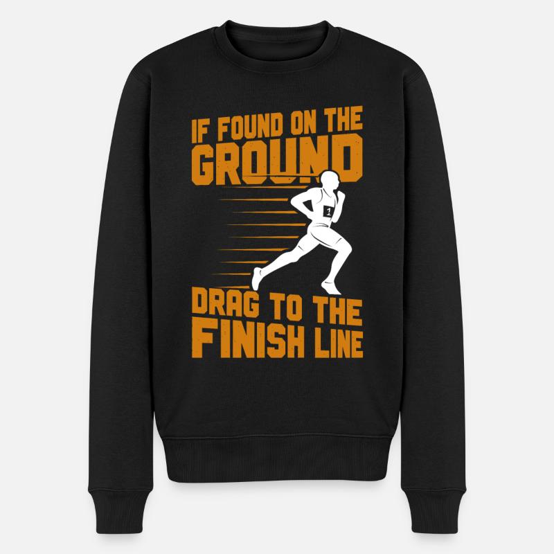 Running Runner Semi-Marathon - Pull Premium bio Homme - noir