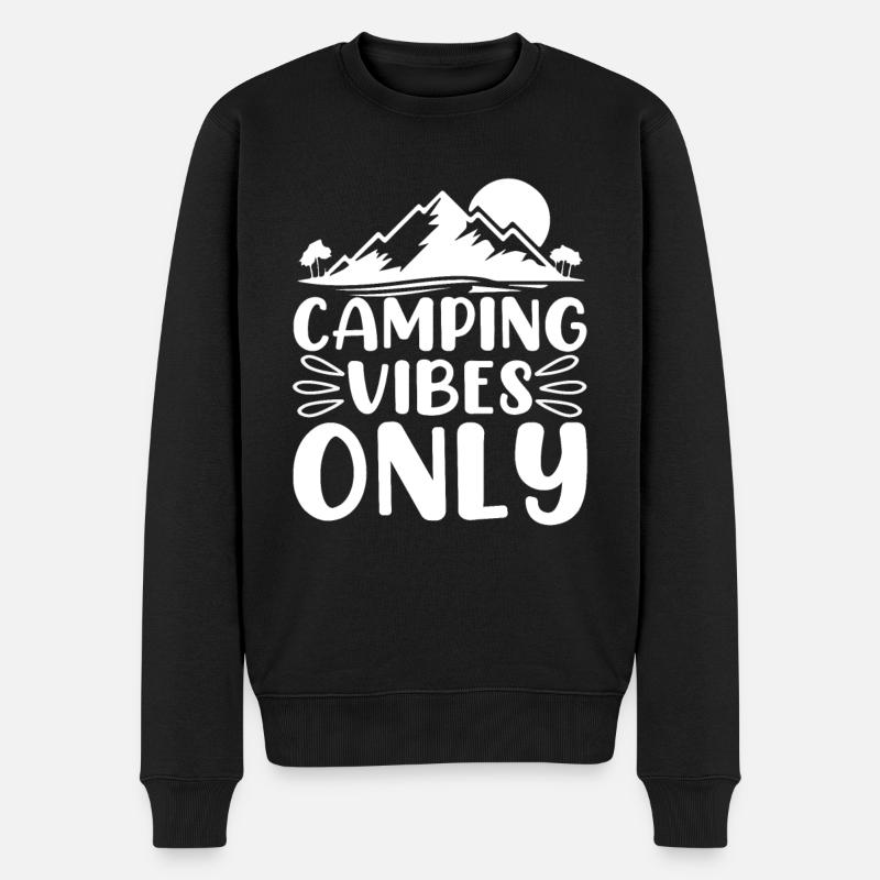 Ambiance de camping - Pull Premium bio Homme - noir