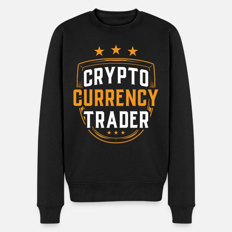Cryptocurrency Traders Crypto Crypto Trader - Men's Premium Organic Jumper - black