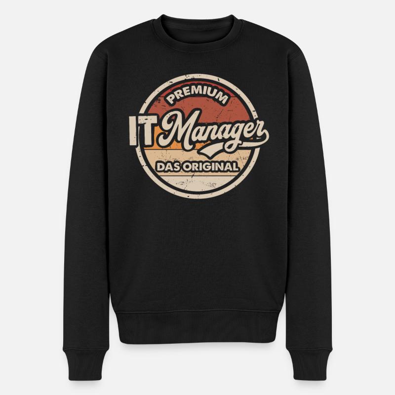 IT Manager Original - Männer Premium Bio Pullover - Schwarz
