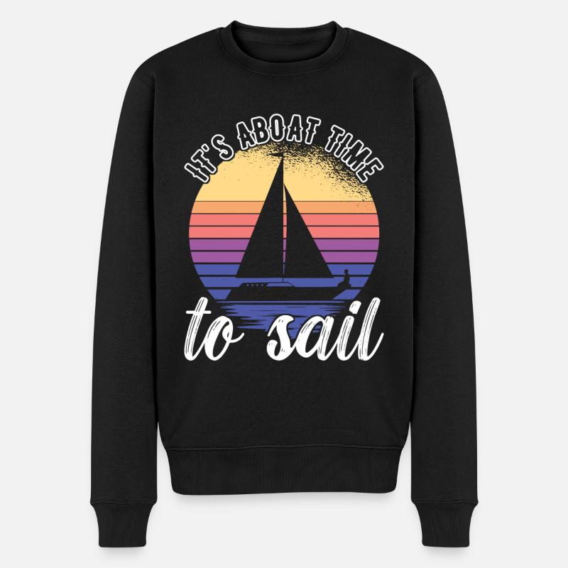 Voiliers Marins - Pull Premium bio Homme - noir