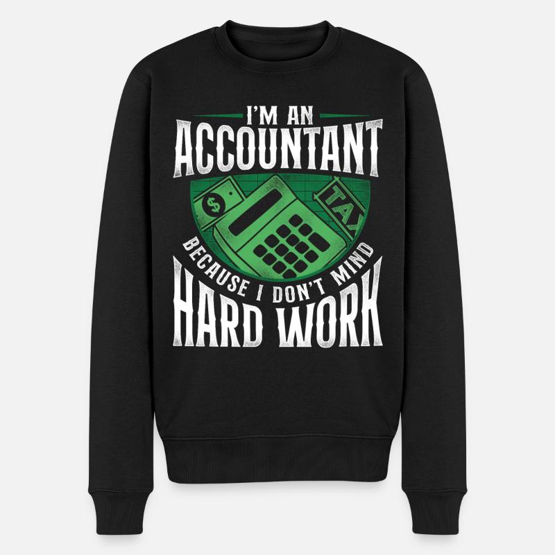 Comptable Comptable Comptable Comptabilité - Pull Premium bio Homme - noir