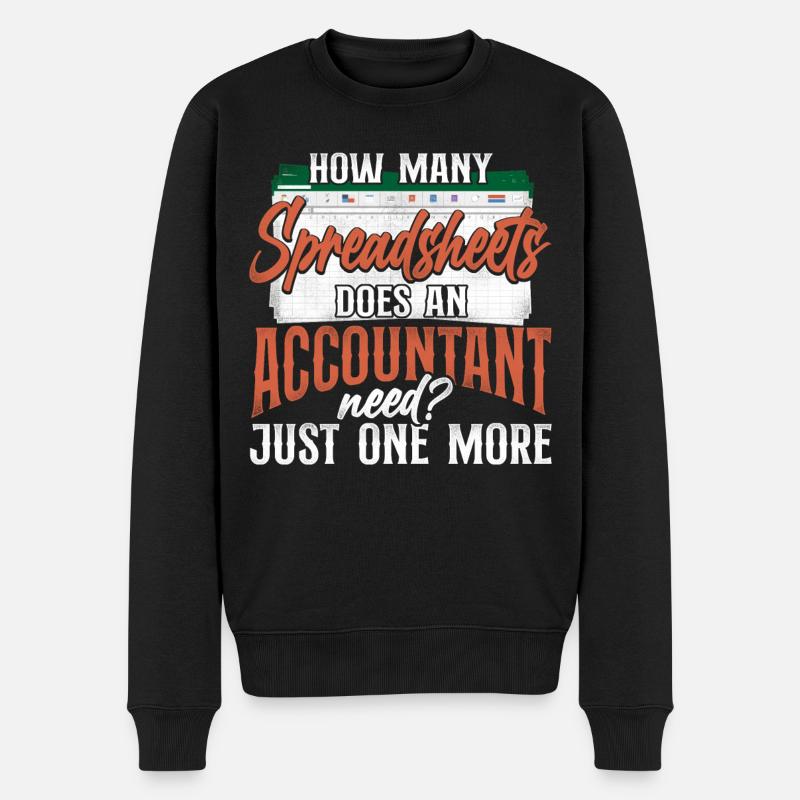 Accountant Bookkeeper Accounting - Männer Premium Bio Pullover - Schwarz