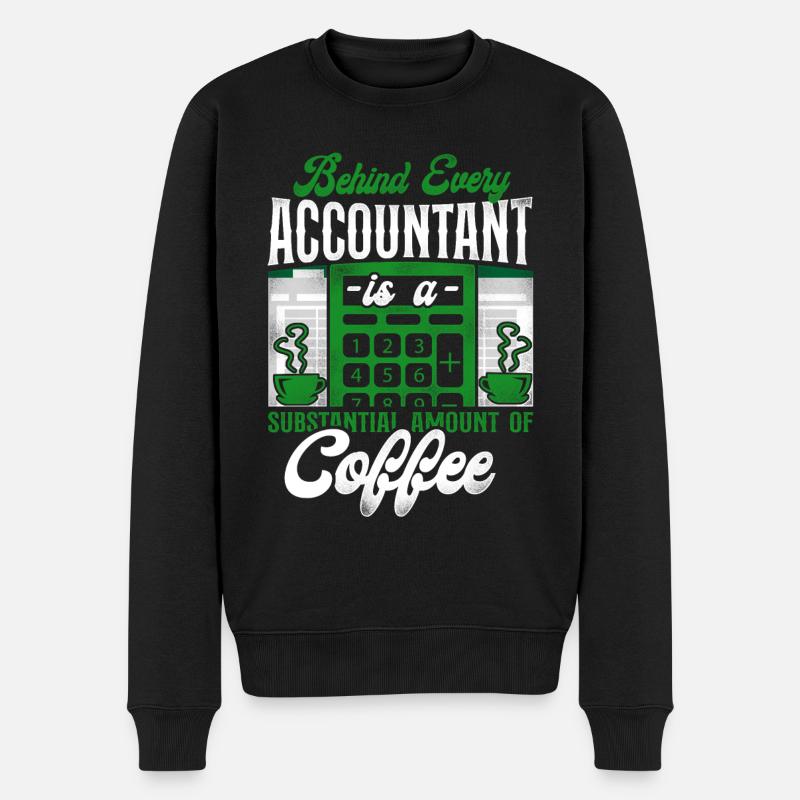Accountant Bookkeeper Accounting - Männer Premium Bio Pullover - Schwarz