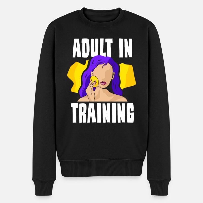 Adulte en éducation Anniversaire d’adulte - Pull Premium bio Homme - noir