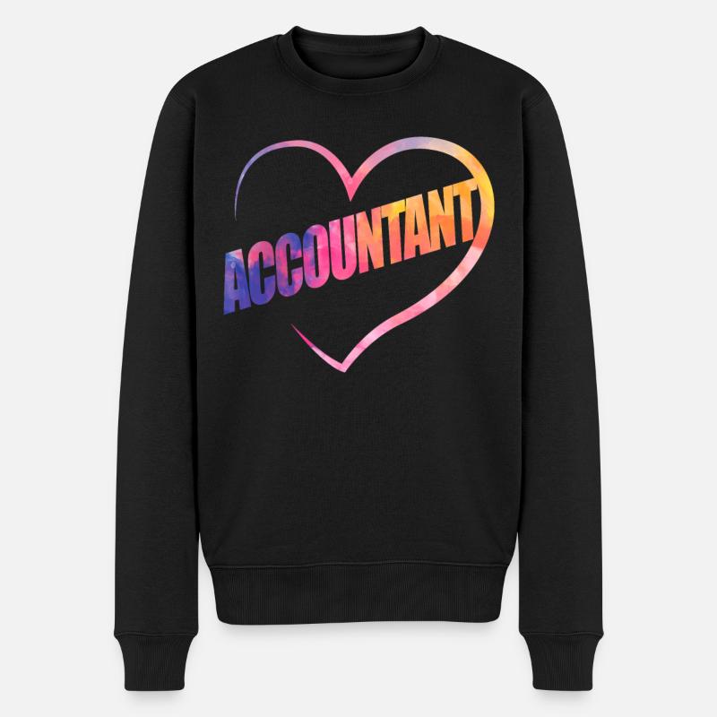 Comptable Comptable Comptable Comptabilité - Pull Premium bio Homme - noir