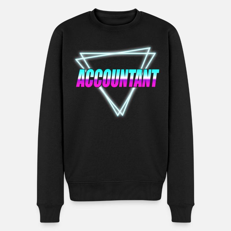 Accountant Bookkeeper Accounting - Männer Premium Bio Pullover - Schwarz