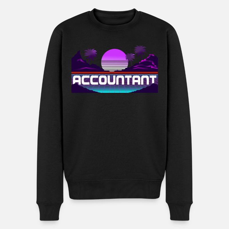 Accountant Bookkeeper Accounting - Männer Premium Bio Pullover - Schwarz