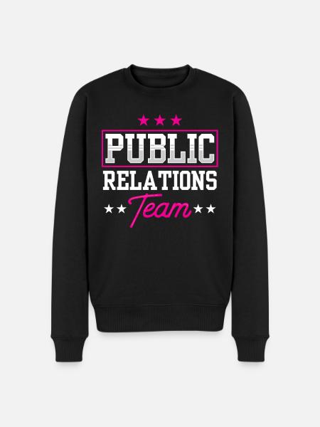 Team Öffentlichkeitsarbeit Job PR Public Relations - Men's Premium Organic Jumper - black