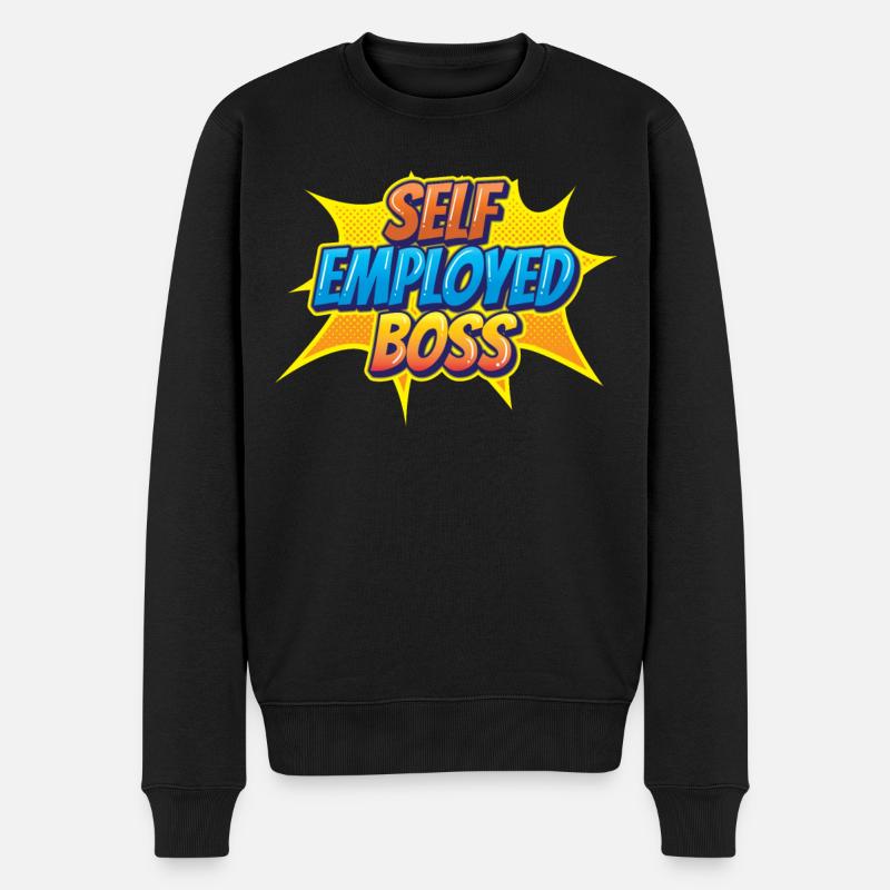 Selbständiger Chef Freelancer Selbstständig - Männer Premium Bio Pullover - Schwarz