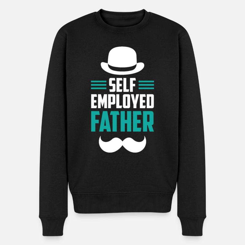 Père indépendant Pigiste Indépendant - Pull Premium bio Homme - noir