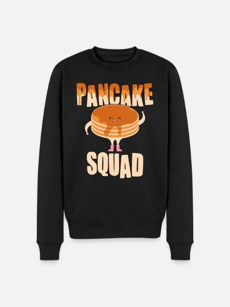 Baking Pancakes - Funny Pancakes - Men's Premium Organic Jumper - black