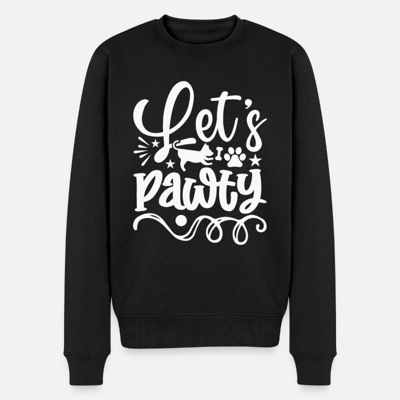 Laisse Pawty - Pull Premium bio Homme - noir