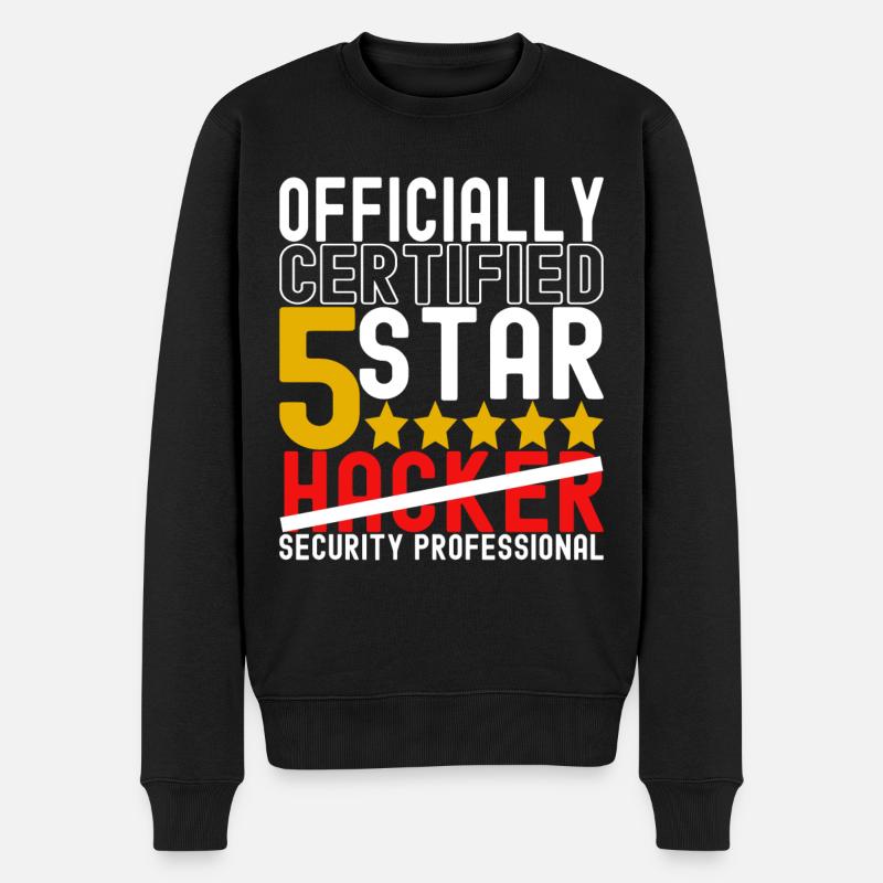 Programmierer Cyber Security - Männer Premium Bio Pullover - Schwarz
