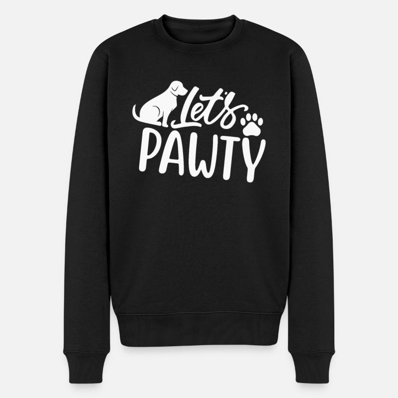 Laisse Pawty - Pull Premium bio Homme - noir