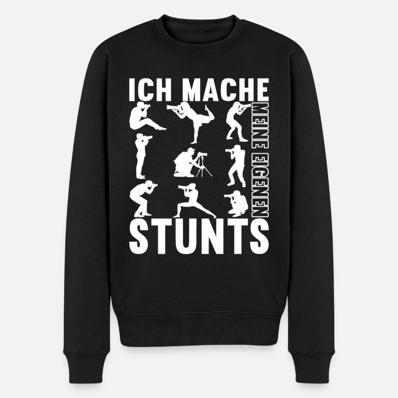 Fotograf Fotografie - Männer Premium Bio Pullover - Schwarz