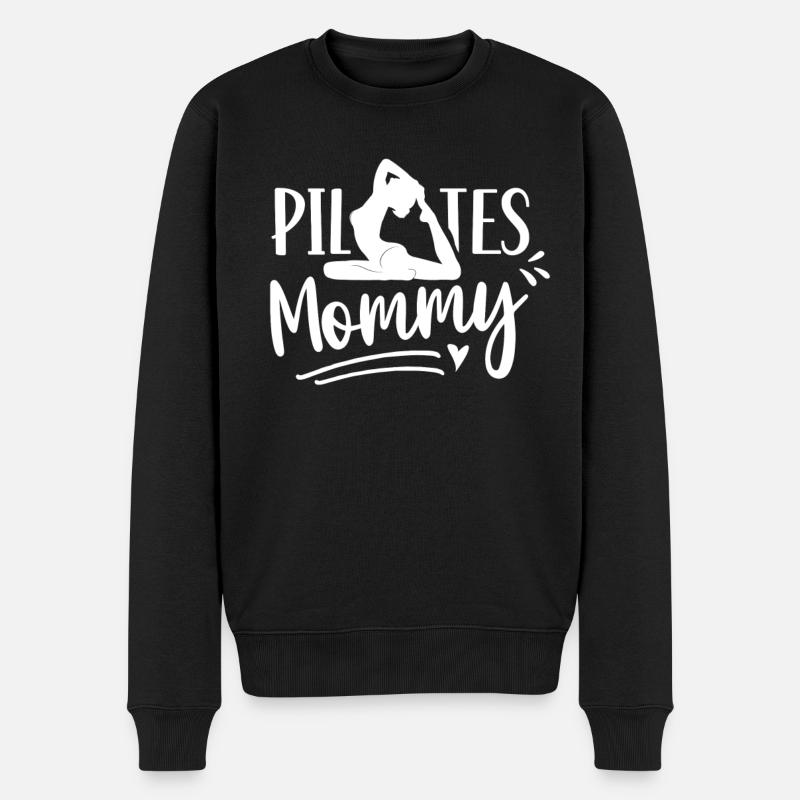 Pilates MamanMe Mère Amante - Pull Premium bio Homme - noir