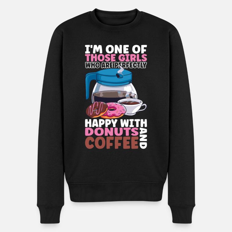 Beignets au café - Pull Premium bio Homme - noir