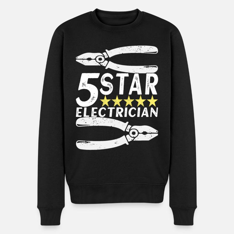 Technicien électricien en électronique - Pull Premium bio Homme - noir