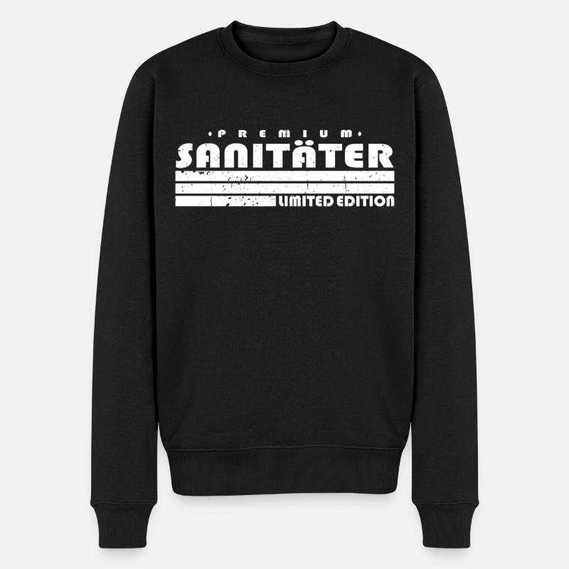 Sanitäter Limited Edition Rettungsdienst - Männer Premium Bio Pullover - Schwarz