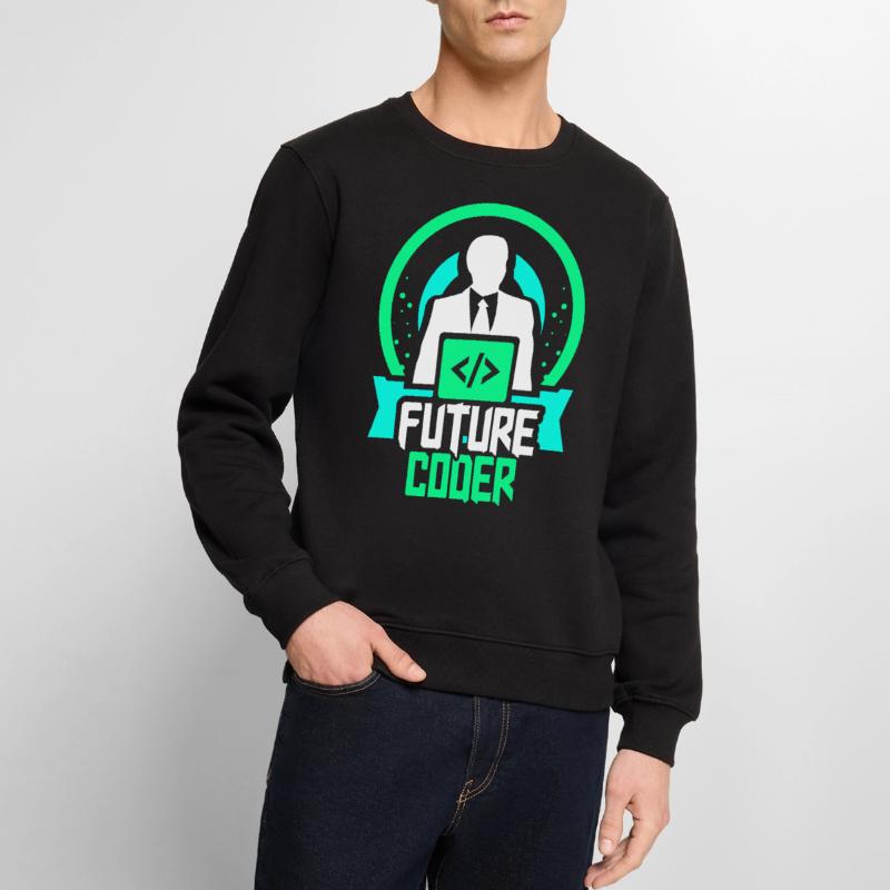 Future Coder Coding Programmer Code Men's Premium Organic Jumper