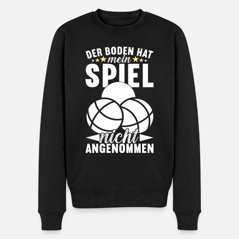 Boule Boulespieler - Männer Premium Bio Pullover - Schwarz