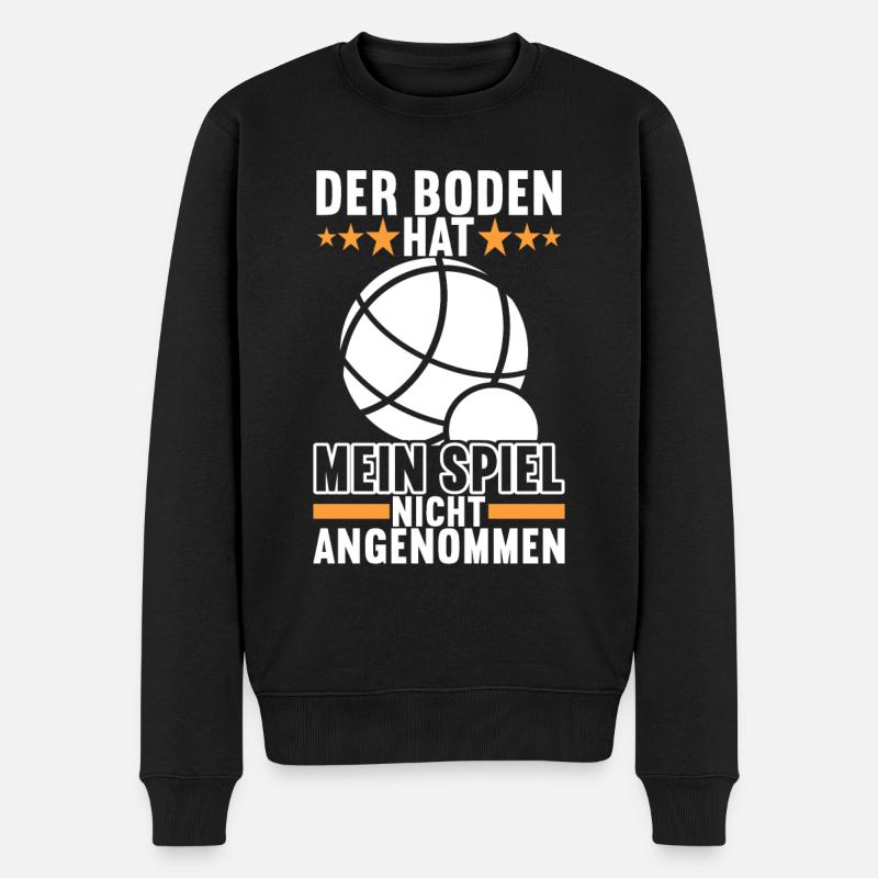 Boule Boulespieler - Männer Premium Bio Pullover - Schwarz