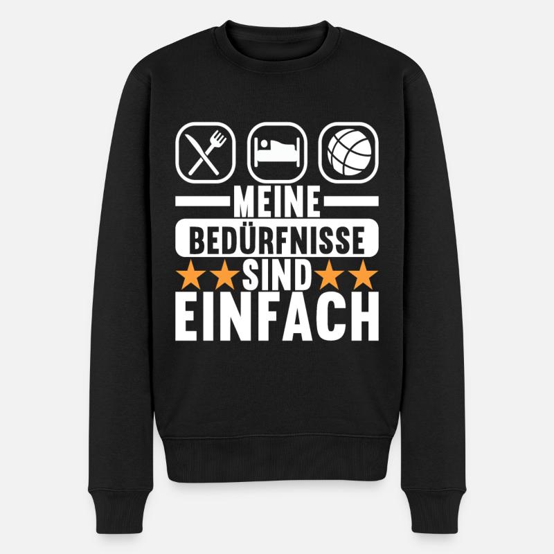 Boule Boulespieler - Männer Premium Bio Pullover - Schwarz