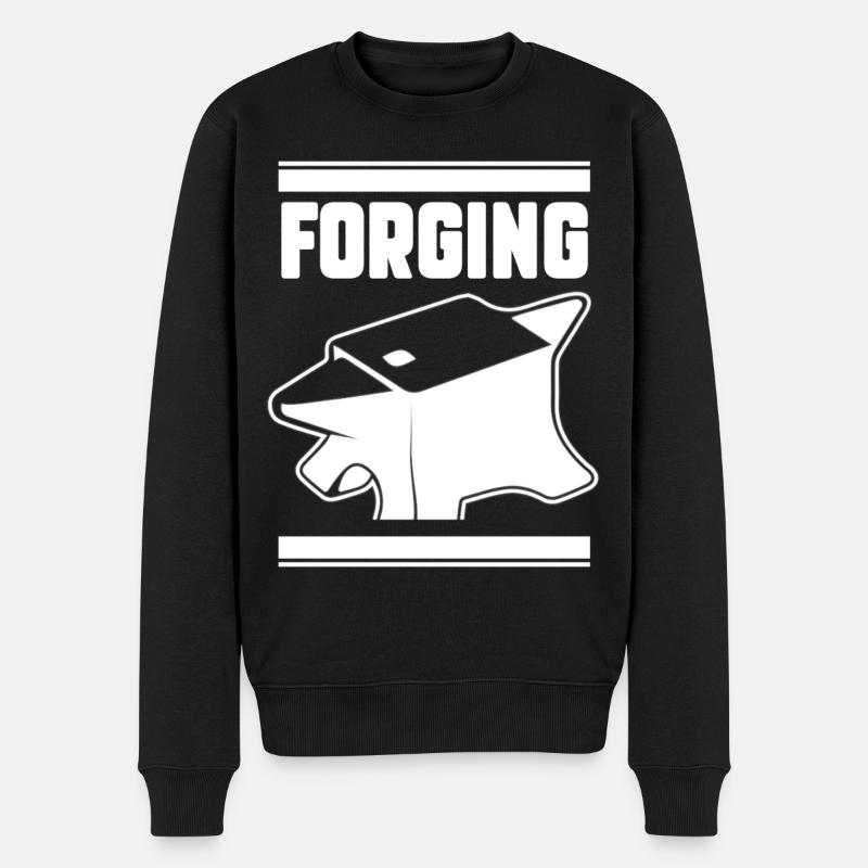 Forgeron - Pull Premium bio Homme - noir