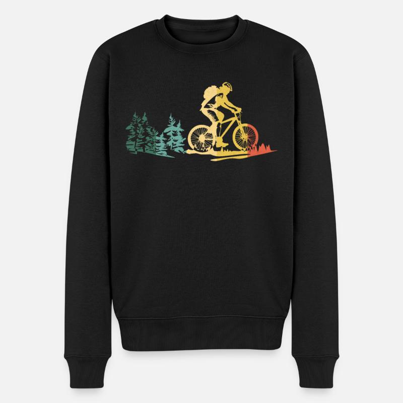 Enduro VTT VTT Équitation - Pull Premium bio Homme - noir