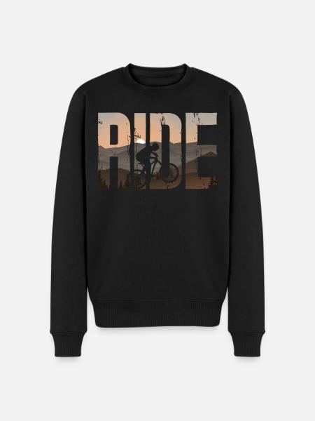 Enduro VTT VTT Équitation - Pull Premium bio Homme - noir