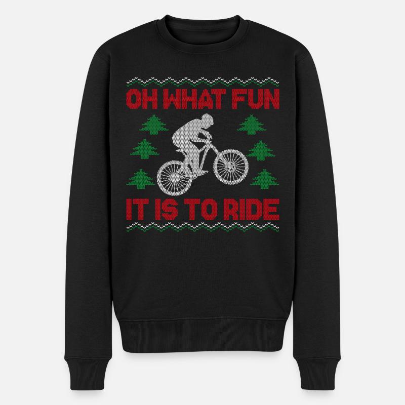 Enduro VTT VTT Équitation - Pull Premium bio Homme - noir
