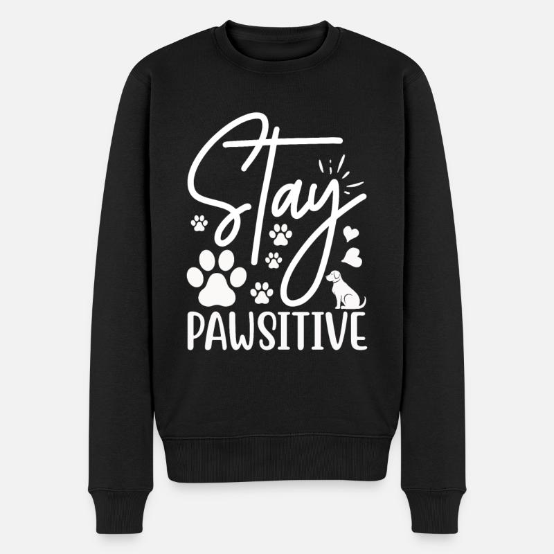 Restez pawsitive - Pull Premium bio Homme - noir