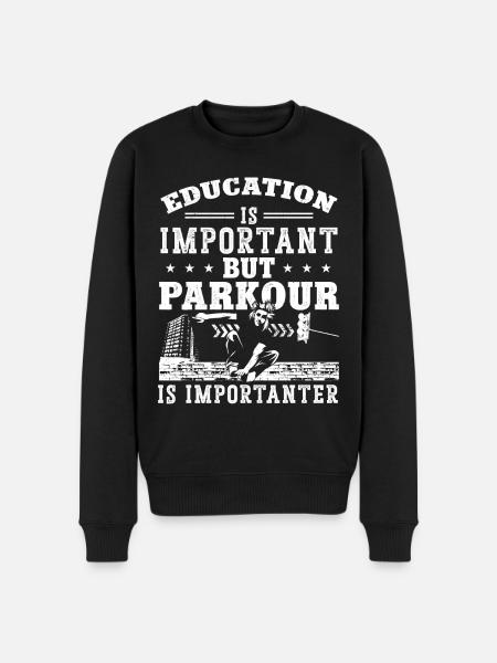 Parkour Free Running Traceur - Men's Premium Organic Jumper - black