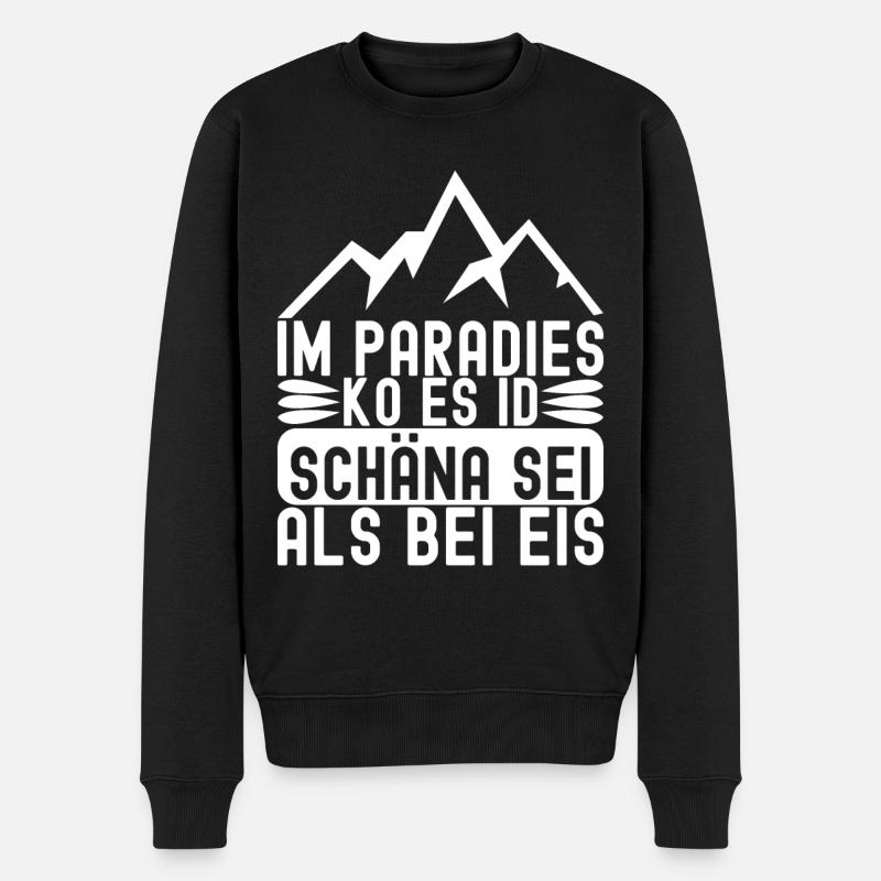 Allgäu Bayern - Männer Premium Bio Pullover - Schwarz