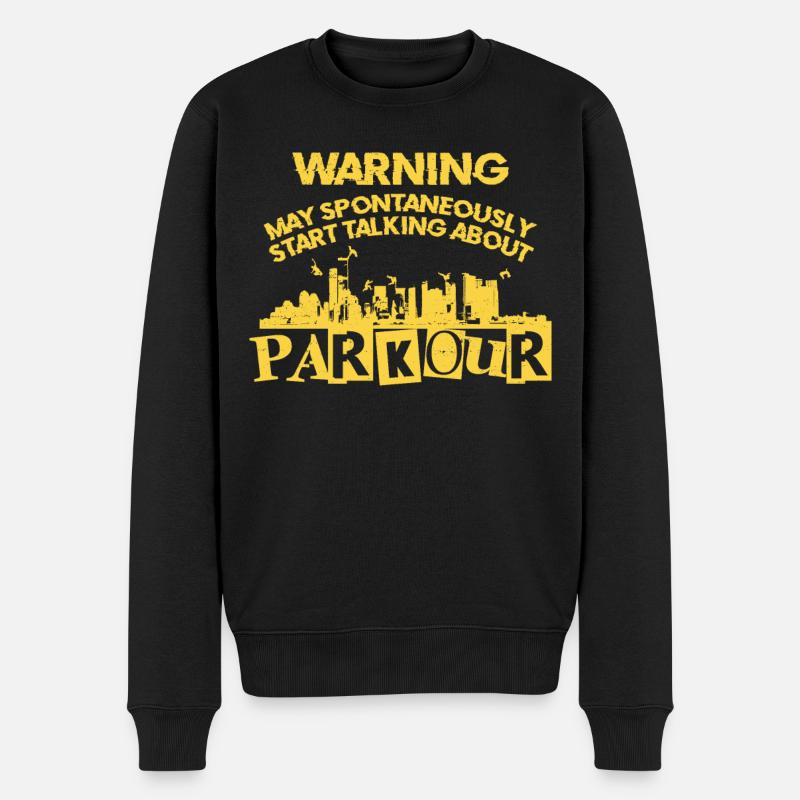 Parkour Free Running Traceur - Pull Premium bio Homme - noir