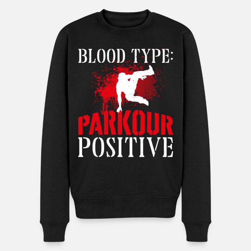 Parkour Free Running Traceur - Pull Premium bio Homme - noir