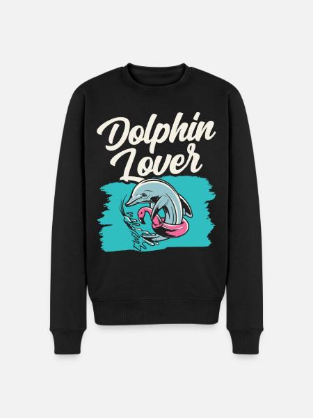 Dolphin Lover Dolphin Dolphins Dolphins - Men's Premium Organic Jumper - black