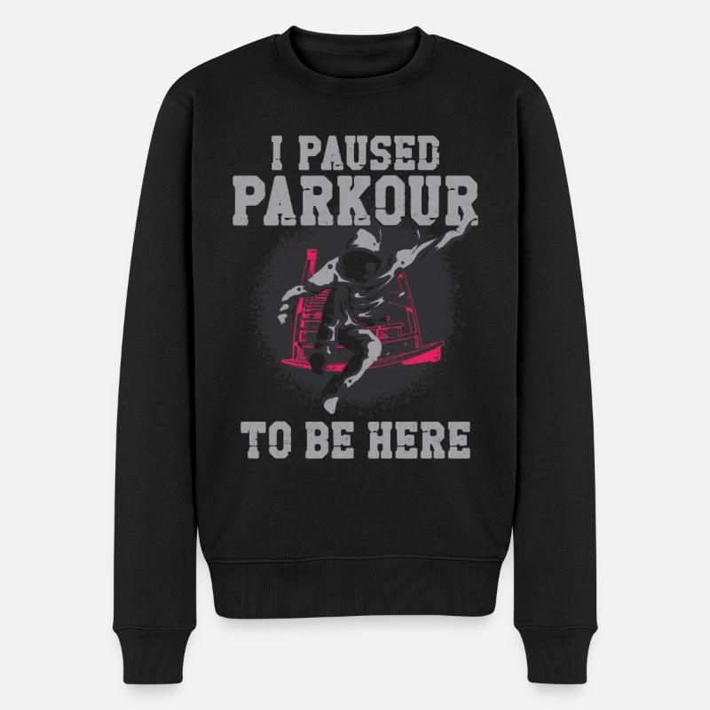 Parkour Free Running Traceur - Pull Premium bio Homme - noir